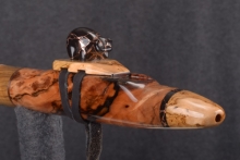 Mun Ebony Burl Native American Flute, Minor, Low E-4, #T7G (8)